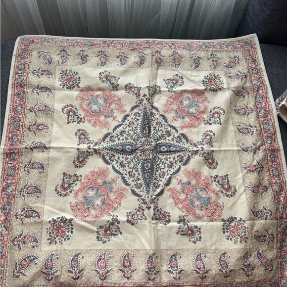 RALPH LAUREN ISLESBORO FERNHILL PAISLEY FLORAL 100% COTTON EUROPEAN SHAM CASES - Picture 5 of 11